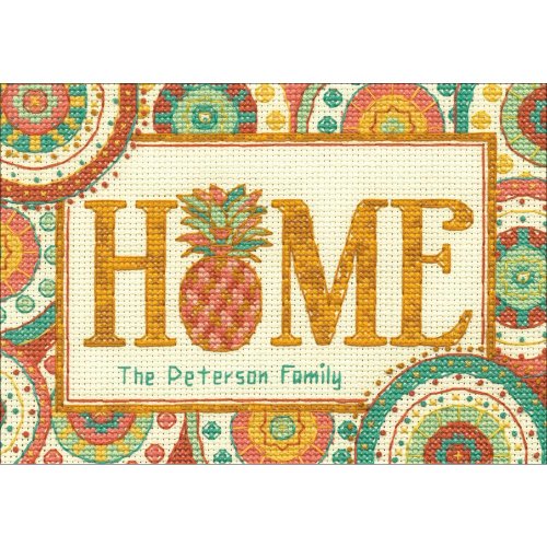 (image for) Mini Pineapple Home Counted Cross Stitch Kit
